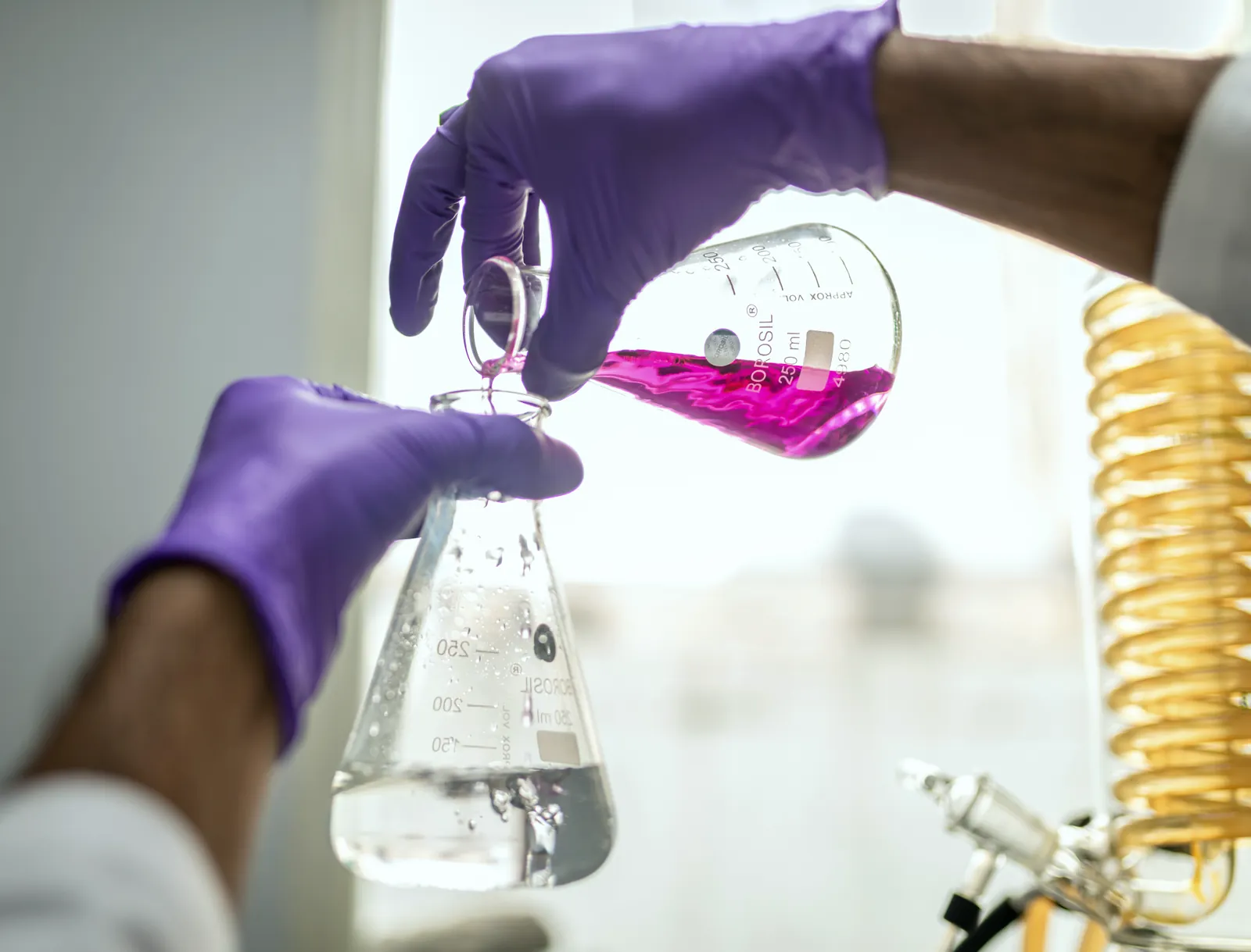 Formulation work on a laboratory bench at ModernVEDA